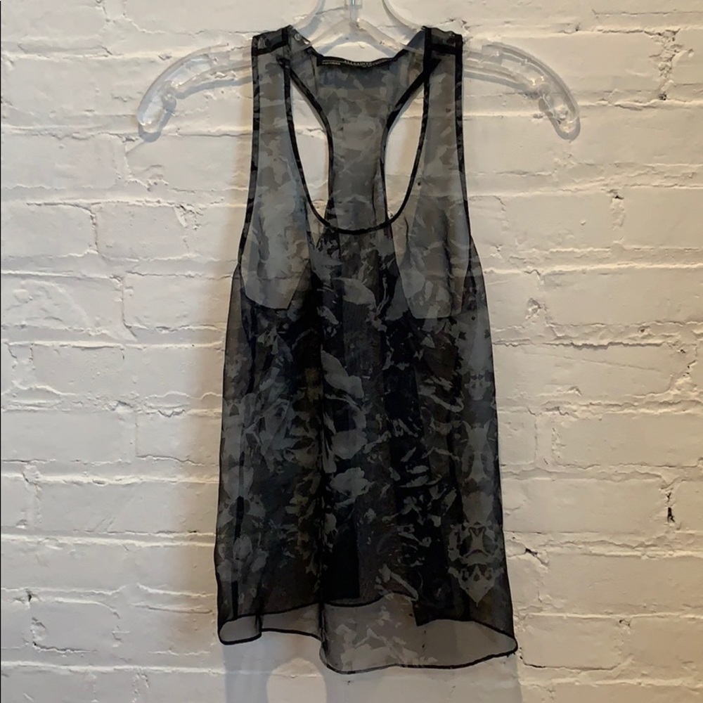 All Saints Sheer Racerback Top